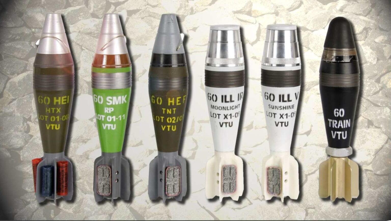 60 mm mortar rounds VTÚ s.p.